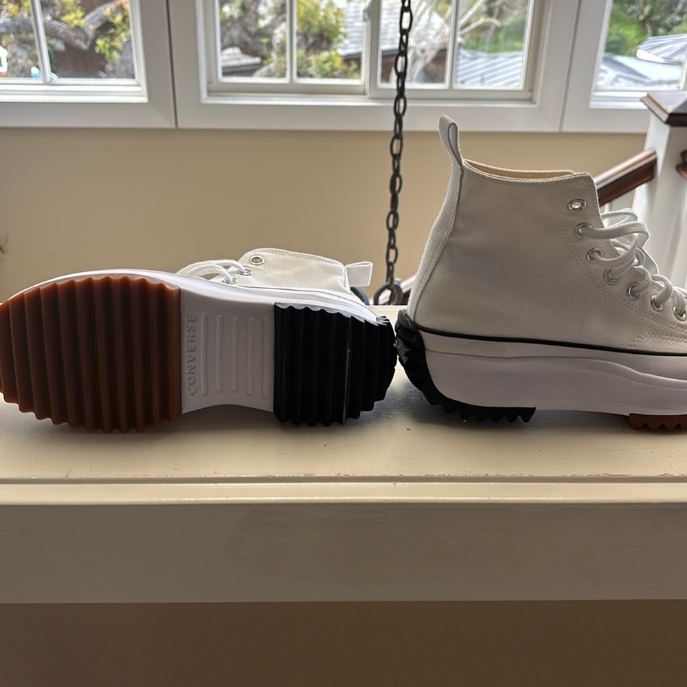 Converse White Platform High-Tops - Picture 2 of 6